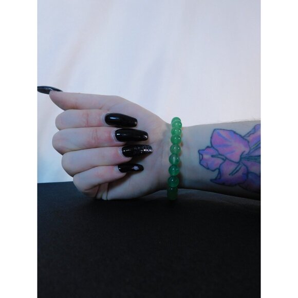 Green Aventurine Bead Bracelet Stretch Crystal Healing Energy Balance Gemstone J - Picture 10 of 12